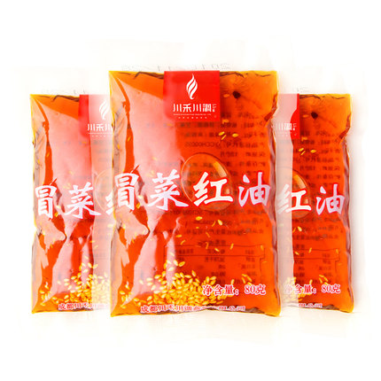 川禾川调四川冒菜麻辣烫红油80g*3凉菜凉皮红油餐饮商用配方